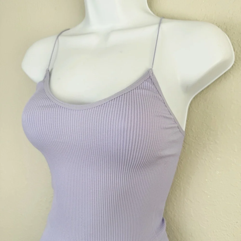 Urban Outfitters Out from Under lavender purple ribbed bungee bodysuit M - Picture 4 of 10
